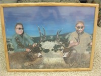 25"x 19" Original Signed Framed Hunters Artwork