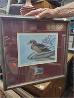 1983 Roger Lent Duck & Stamp Pic Signed 1172/1200