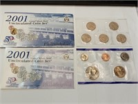 OF) UNC 2001 Philadelphia mint coin set