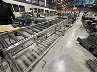 3 Assorted Aluminium Roller Conveyors