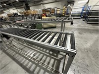 2 Aluminium Roller Conveyors Approx 460mm x 3m