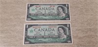 1967 Centennial One Dollar Bills (Both versions) M