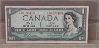 1954 Replacement Bank Note (Asterisk) 1 Dollar