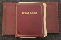 Scrapbooks w/ Newspaper Clippings, 1’ x 14”