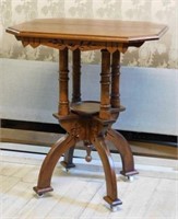 American Eastlake Walnut Parlor Table.