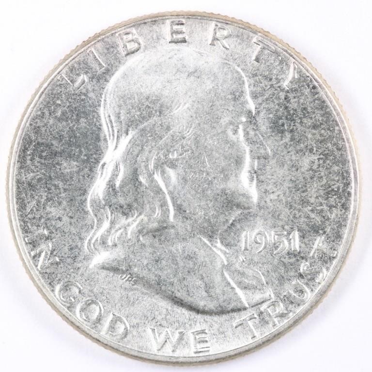 1951 Franklin Half Dollar