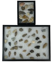 Group of Native American Ancient Stone Arrowheads