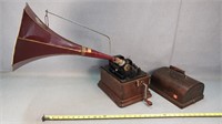 Vintage Thomas Edison Phonograph - Works