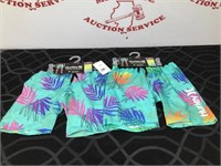 (2) Hurley Youth 7/8 Pull On Swim Shorts NWT Lot