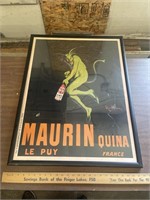 Maurin quina France poster