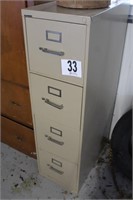 Four-Drawer File Cabinet 52 x 15 x 26.5