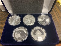 5 Piece 2022 World Silver Set