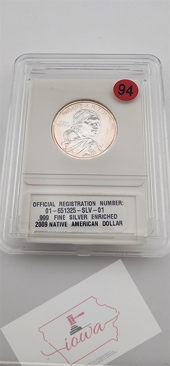 2009 Native American Dollar Silver01-651325-SLV-01