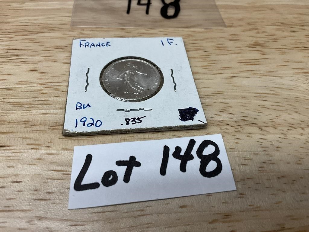 1920 France-1 Franc .835 Silver