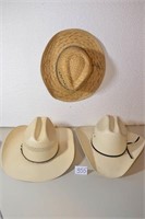 Group lot of 3 Cowboy Hats 20X by Wrangler -