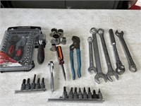 Assorted. Tools. Sockets. Wrenches.