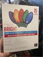 1 box of C9 lights multicolor 14foot long