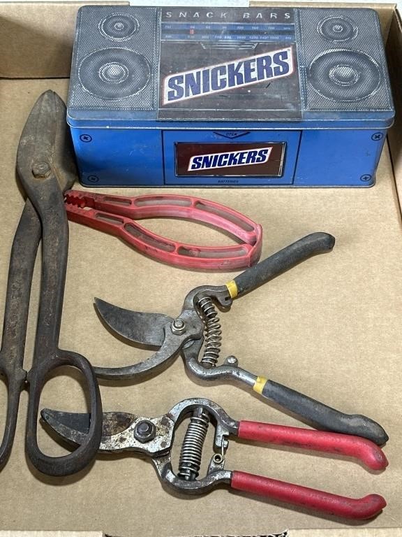 Snippets, Cutters.  Snickers Tin Can
