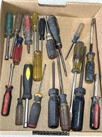 Screwdrivers. Assorted sizes. Nut drivers.