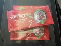 3 joy brite mini candy canes, exp 8/24 (9.7oz@)