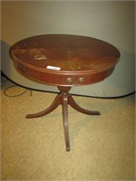 Small round end table