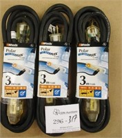 3 New Woods Polar Flex Extension Cords