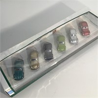 SET OF VW BEETLES DIECAST MODELS