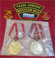 Soviet Russia Patch Pins Veterans Medals Military