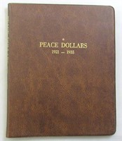 (23) AU/UNC PEACE SILVER DOLLARS 1921-1935