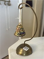 Brass hanger 9.25” T  w/ 2 decorative brass bells