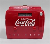 OLD-TYME COCA-COLA COOLER RADIO / CASSETTE PLAYER