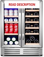 Wine and Beverage Refrigerator  24 Inch Dual