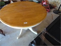 ROUND DINING ROOM TABLE, 42", DROP LEAF