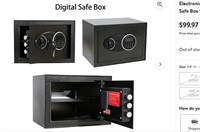 Electronic Safe Box, Steel Digital Security Safe