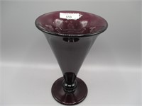 Fenton 9" purple trumpet vase