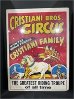 Cristani Bros. Original Circus Poster
