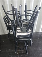 (6) Swivel Chairs 23" Tall To Seat