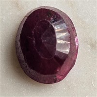 CERT 13.07 Ct Faceted African Colour Enhanced Ruby