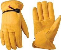 (3)Wells Lamont Men's Cowhide Leather Work Gloves