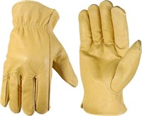 (5) Wells Lamont Leather Work Gloves