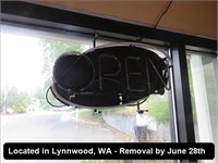 LIGHTED "OPEN" SIGN (BUYER IS RESPONSIBLE FOR