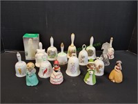 Ceramic, Porcelain & Glass Collectible Bells