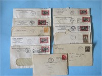 Early 1900s Canada Postal Covers w Corner Cards