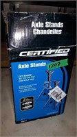 PAIR 2 TON CAPACITY AXLE STANDS IN BOX