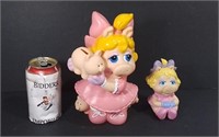 Two Miss Piggy Collectibles Incl. Coin Bank