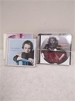 Group of music CDs