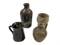 4 Pieces Miniature Pottery