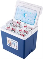 Insulated Portable Cooler  Blue 11qt