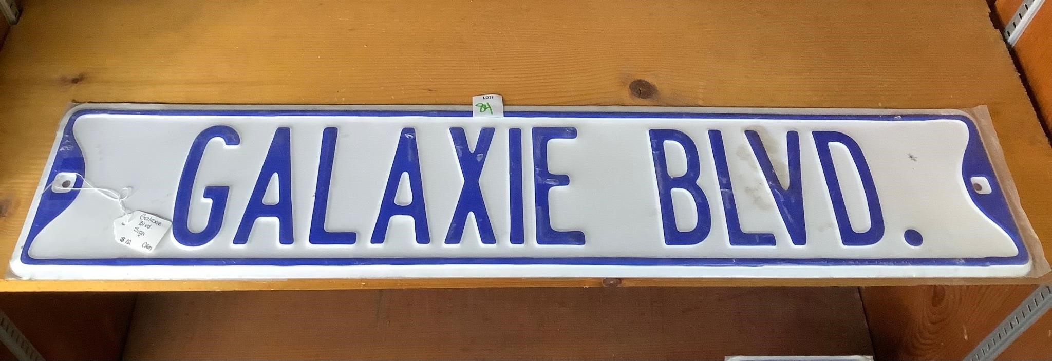 Galaxie Boulevard Tin Sign