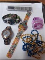 Lot of Various Watches to Include Fossil, Hello